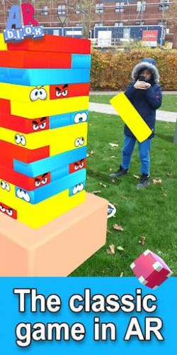 ARblox Tower Crash - Fysisk interaktion via AR-spiloplevelser